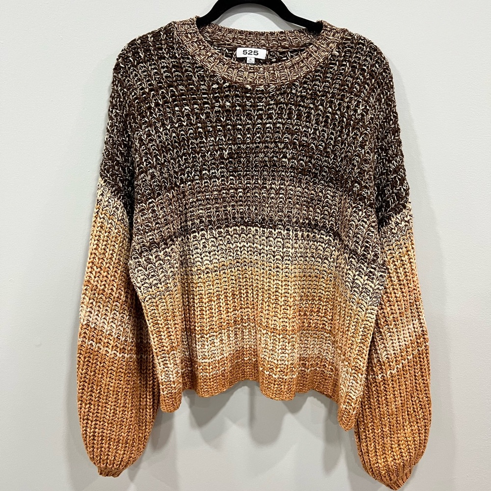 525 Knit Balloon sleeve sweater XL